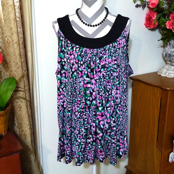 George Colorful Sleeveless Top